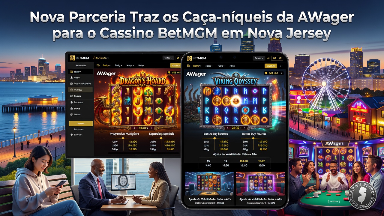 Nova Parceria Traz os Caça-níqueis da AWager para o Cassino BetMGM em Nova Jersey