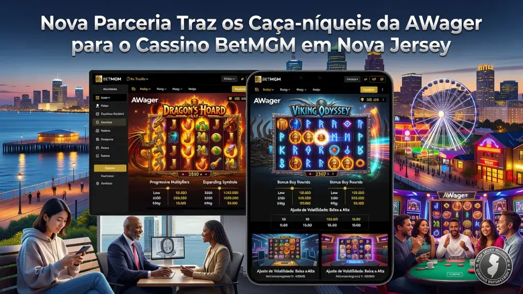 Nova Parceria Traz os Caça-níqueis da AWager para o Cassino BetMGM em Nova Jersey